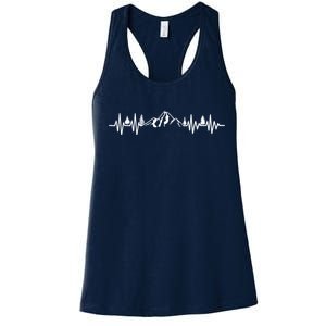 Mountain Heartbeat Pulse Women's Racerback Tank