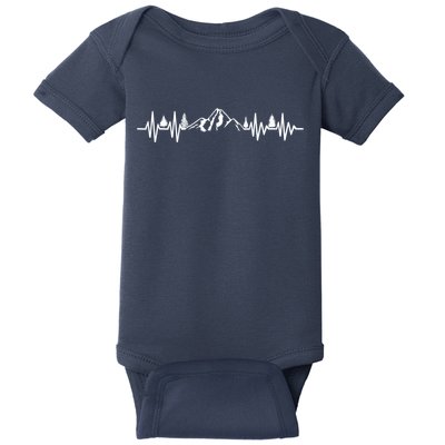 Mountain Heartbeat Pulse Baby Bodysuit