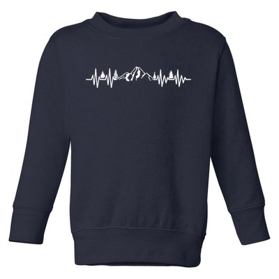 Mountain Heartbeat Pulse Toddler Sweatshirt