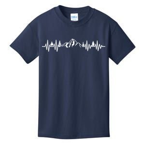 Mountain Heartbeat Pulse Kids T-Shirt