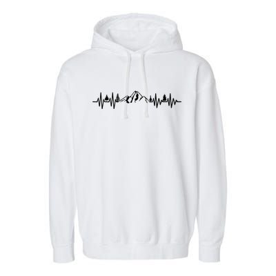 Mountain Heartbeat Pulse Garment-Dyed Fleece Hoodie