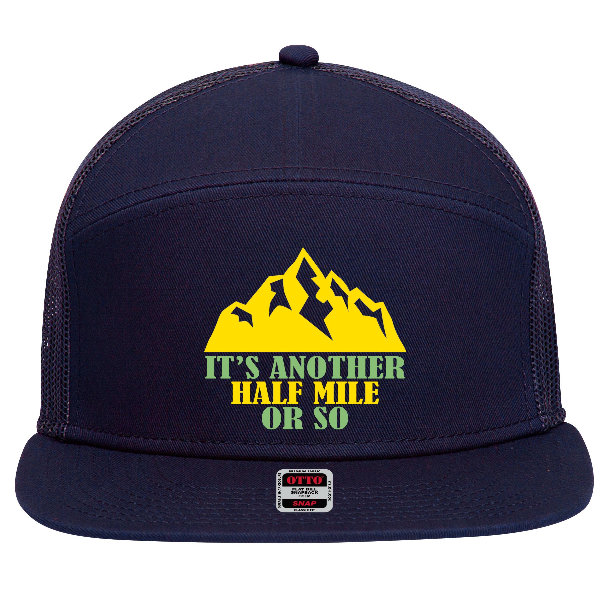 Mountain Hiking Traveler 7 Panel Mesh Trucker Snapback Hat