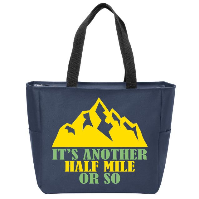 Mountain Hiking Traveler Zip Tote Bag