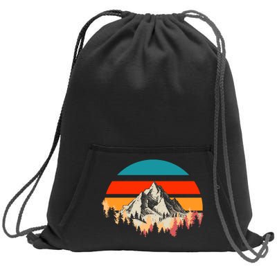 Mountain Views Vintage Sweatshirt Cinch Pack Bag