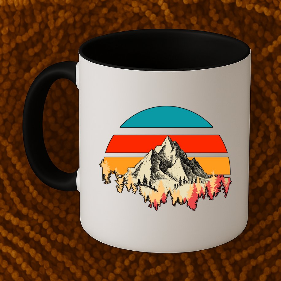 Mountain Views Vintage Mug