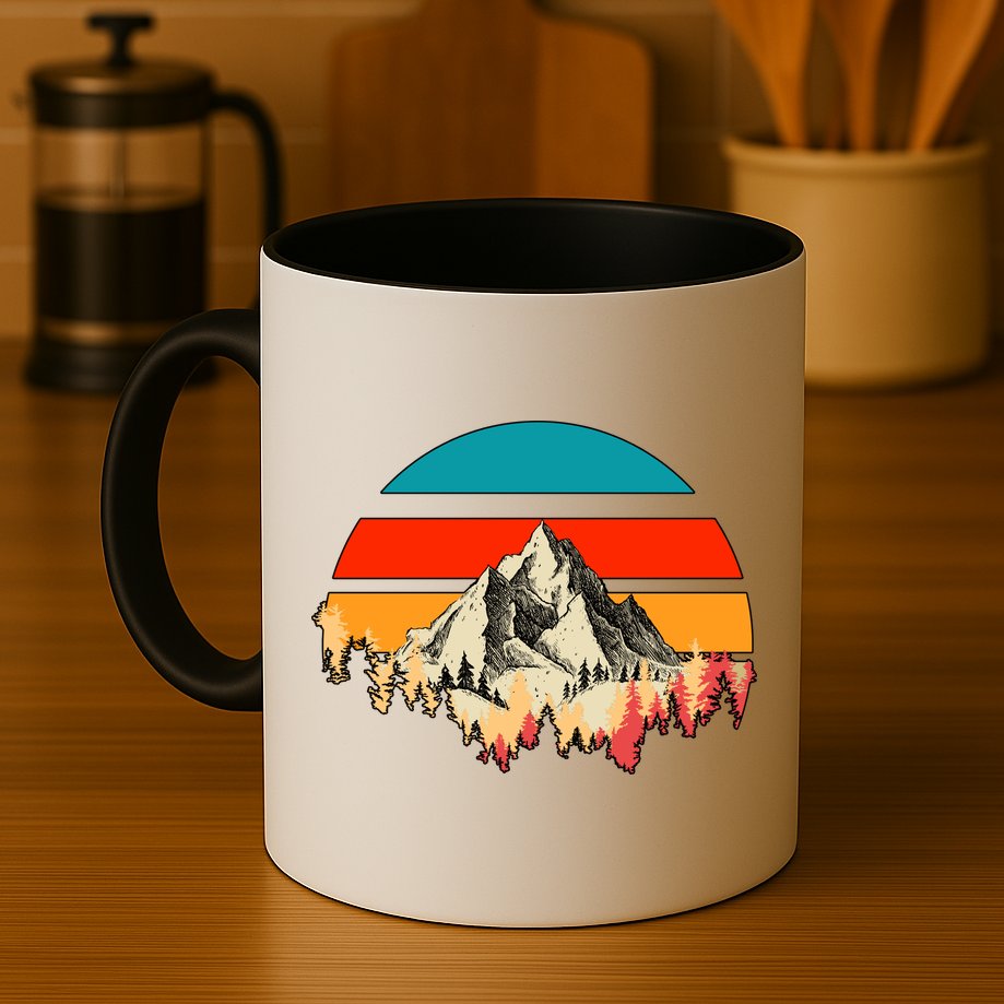 Mountain Views Vintage Mug