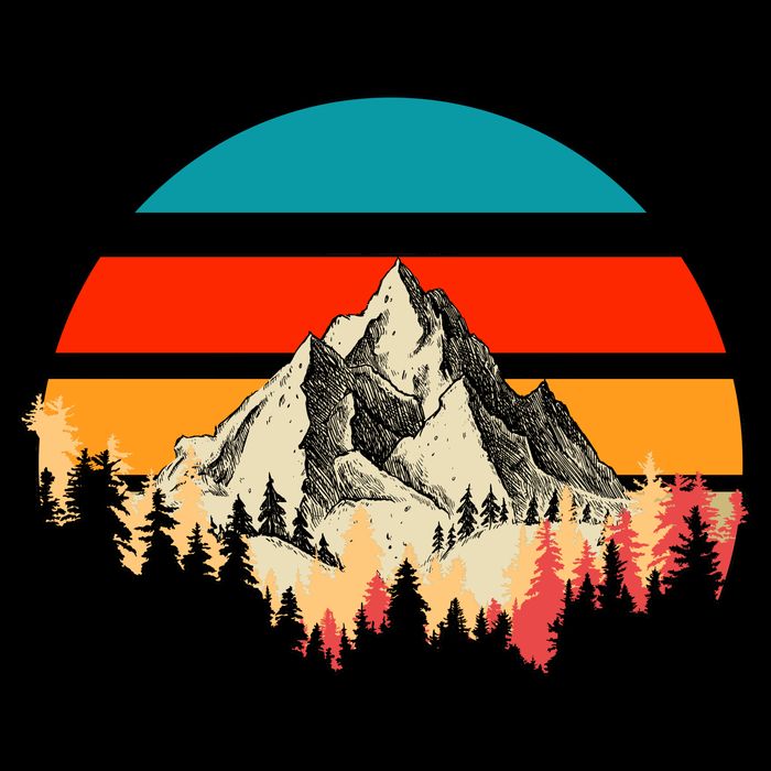 Mountain Views Vintage Mug