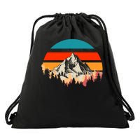 Mountain Views Vintage Drawstring Bag