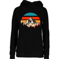 Mountain Views Vintage Womens Funnel Neck Pullover Hood