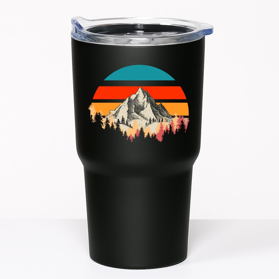 Mountain Views Vintage Tumbler