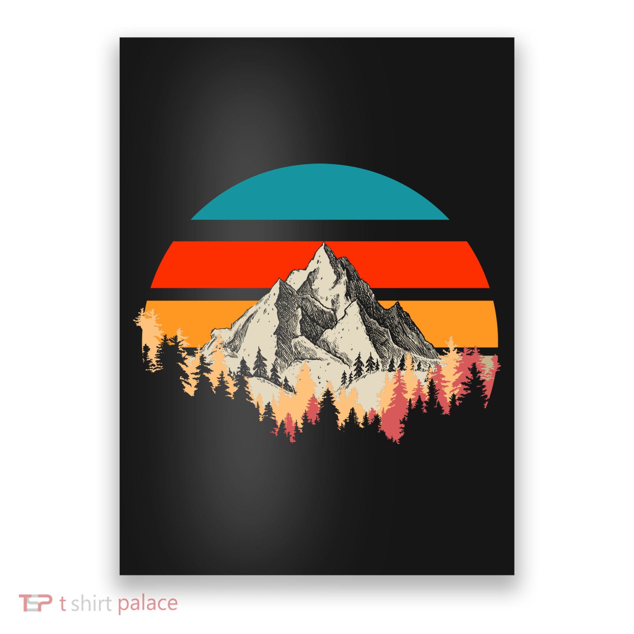 Mountain Views Vintage Poster