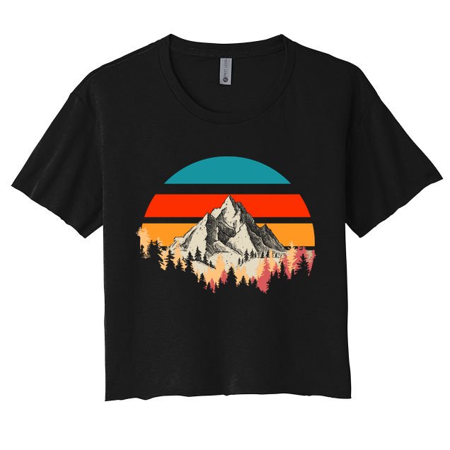 Mountain Views Vintage Crop Top