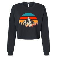 Mountain Views Vintage Cropped Pullover Crew