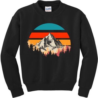 Mountain Views Vintage Kids Sweatshirt