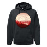 Mountain Wilderness Wildlife Performance Fleece Hoodie