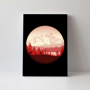 Mountain Wilderness Wildlife Canvas