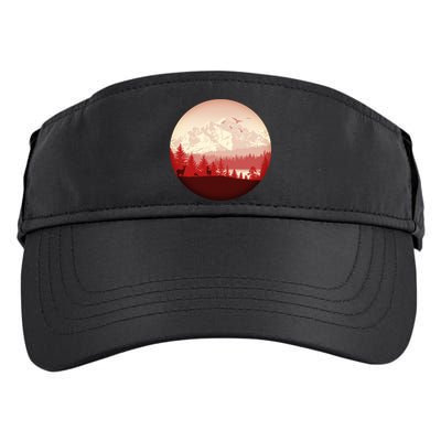 Mountain Wilderness Wildlife Adult Drive Performance Visor