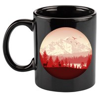 Mountain Wilderness Wildlife 11oz C Handle Ceramic Mug