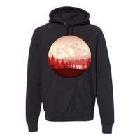 Mountain Wilderness Wildlife Premium Hoodie