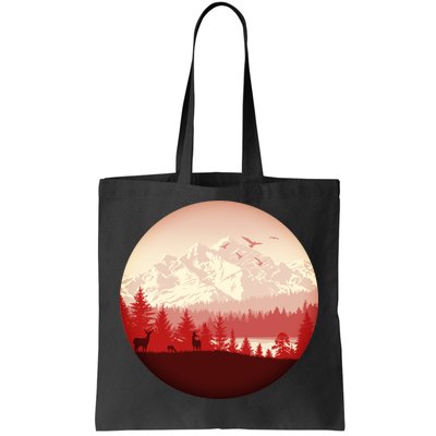 Mountain Wilderness Wildlife Tote Bag