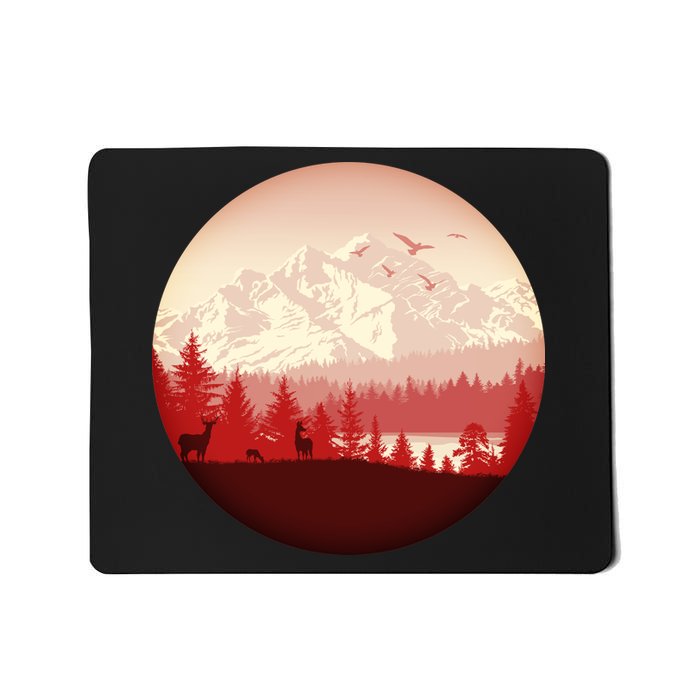 Mountain Wilderness Wildlife Mousepad