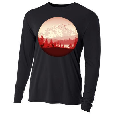 Mountain Wilderness Wildlife Cooling Performance Long Sleeve Crew