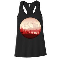 Mountain Wilderness Wildlife Women's Racerback Tank