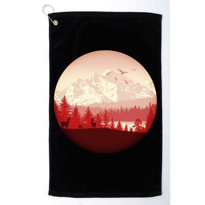 Mountain Wilderness Wildlife Golf Towel