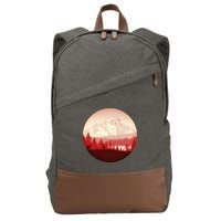Mountain Wilderness Wildlife Cotton Canvas Backpack
