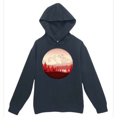 Mountain Wilderness Wildlife Urban Pullover Hoodie