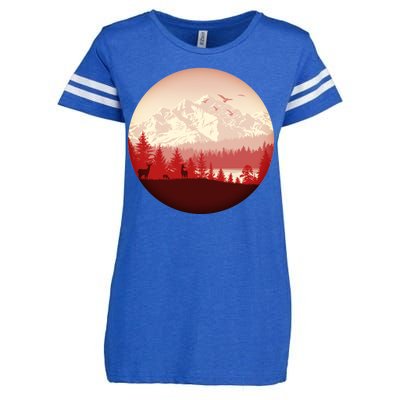 Mountain Wilderness Wildlife Enza Ladies Jersey Football T-Shirt