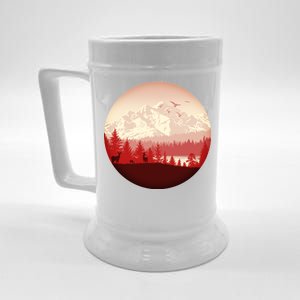 Mountain Wilderness Wildlife Beer Stein