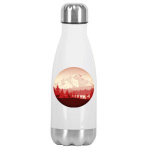 Mountain Wilderness Wildlife Stainless Steel Insulated Water Bottle