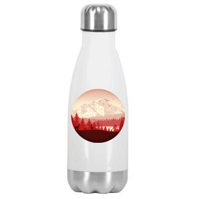 Mountain Wilderness Wildlife Stainless Steel Insulated Water Bottle