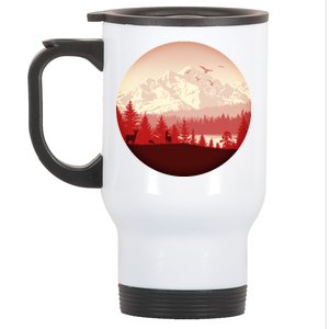 Mountain Wilderness Wildlife Stainless Steel Travel Mug