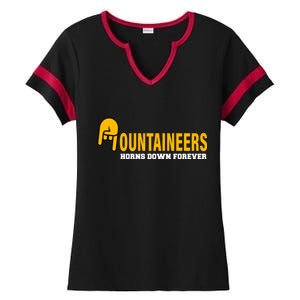 Mountainiers Hornbs Down Forever Ladies Halftime Notch Neck Tee