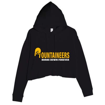 Mountainiers Hornbs Down Forever Crop Fleece Hoodie