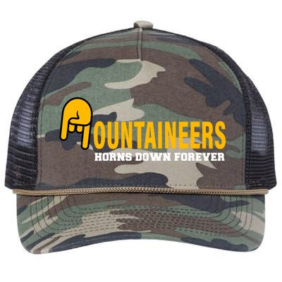 Mountainiers Hornbs Down Forever Retro Rope Trucker Hat Cap