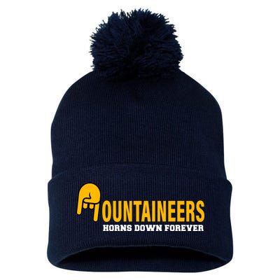 Mountainiers Hornbs Down Forever Pom Pom 12in Knit Beanie