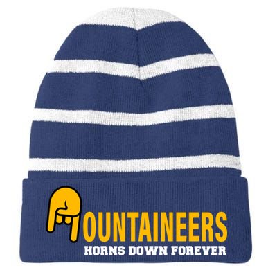 Mountainiers Hornbs Down Forever Striped Beanie with Solid Band