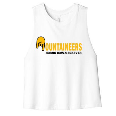 Mountainiers Hornbs Down Forever Women's Racerback Cropped Tank