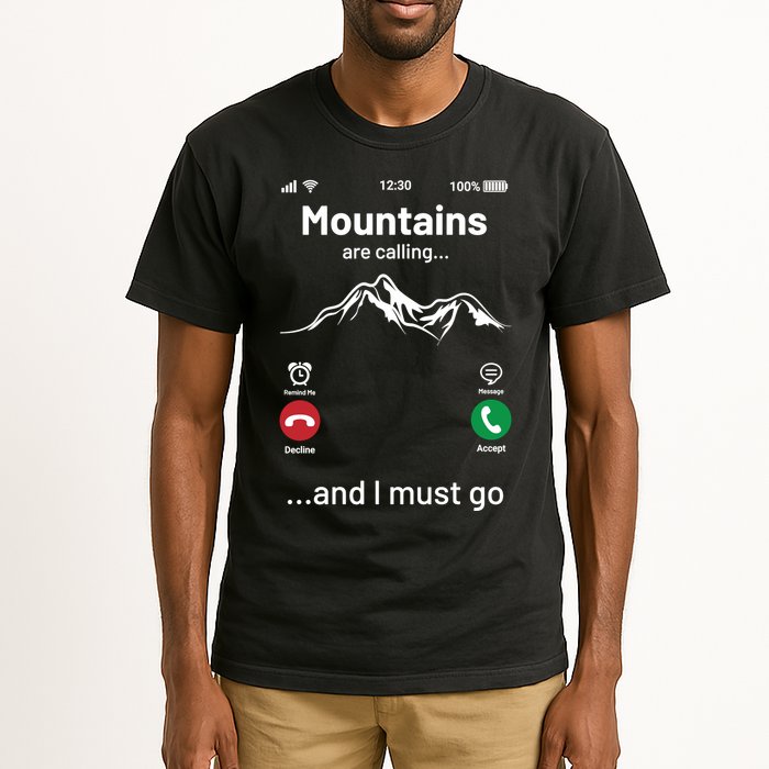 Mountains Are Calling Funny Nature Design Tall T-Shirt