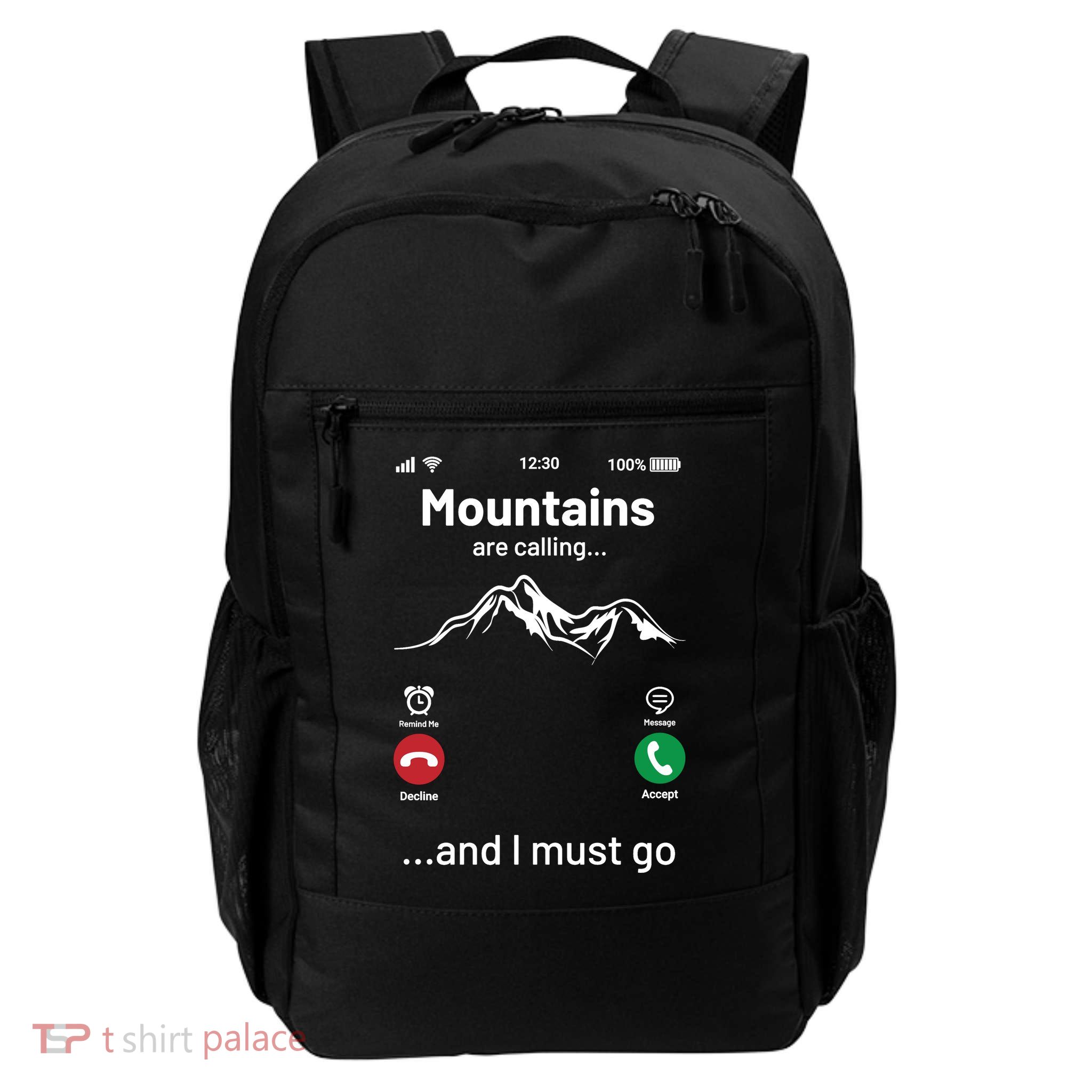 Mountains Are Calling Funny Nature Design Backpack