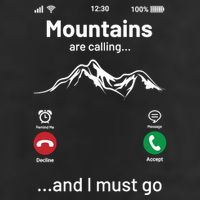 Mountains Are Calling Funny Nature Design Tumbler