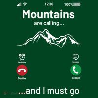 Mountains Are Calling Funny Nature Design Performance Shirt