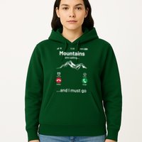 Mountains Are Calling Funny Nature Design Hoodie