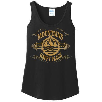 Mountains Are My Happy Place Ladies Essential Tank