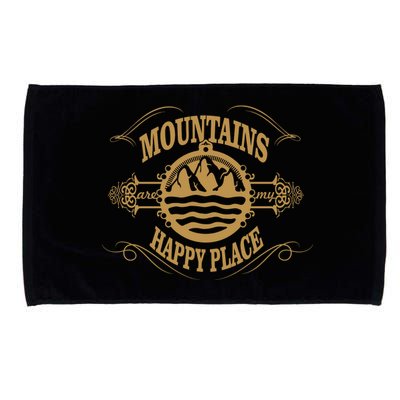 Mountains Are My Happy Place Microfiber Hand Towel