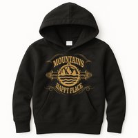 Mountains Are My Happy Place Kids Hoodie