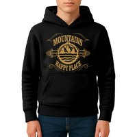 Mountains Are My Happy Place Kids Hoodie